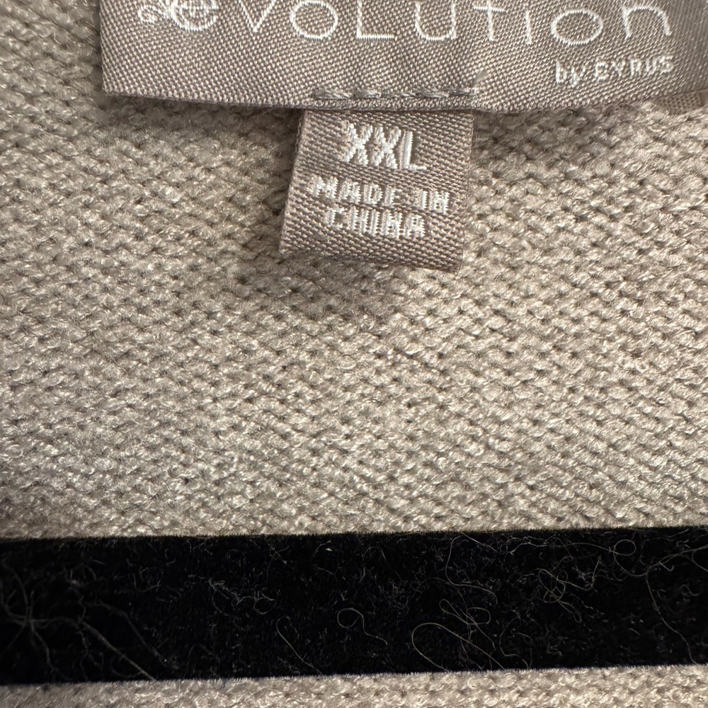 Evolution by Cyrus light grey Sweater XXL